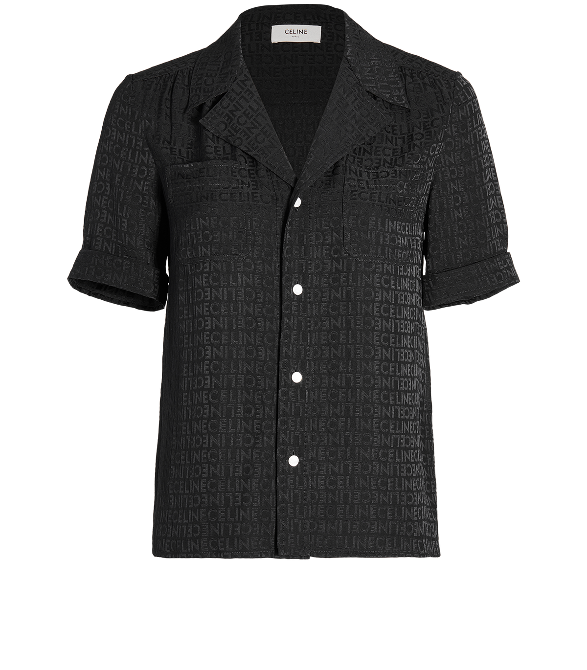 Celine 2024 Pyjama Silk Logo Shirt Size F 34 Ladies