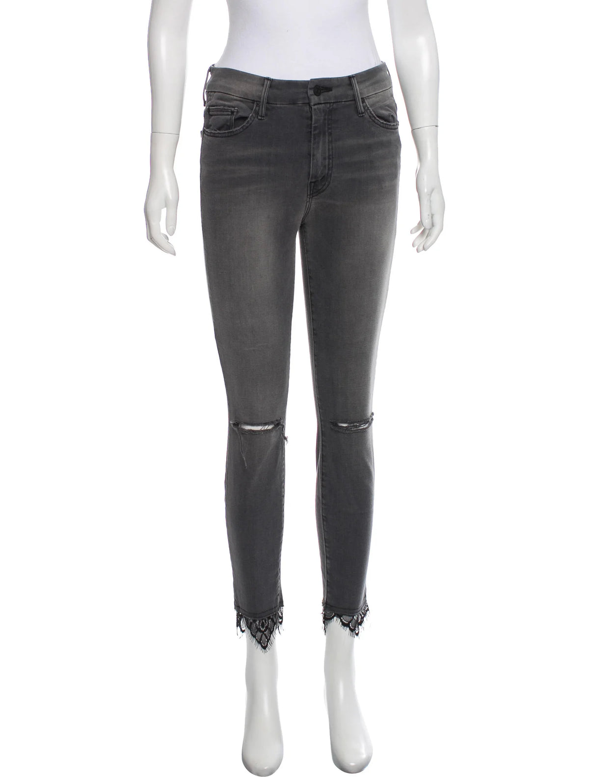 MOTHER High Waisted Looker Dagger Ankle Frat in A Luxury Saloon size 27 ladies