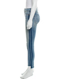 MOTHER The Stunner Zip Ankle Step Fray In Light Kitty Racer Jeans size 26 ladies