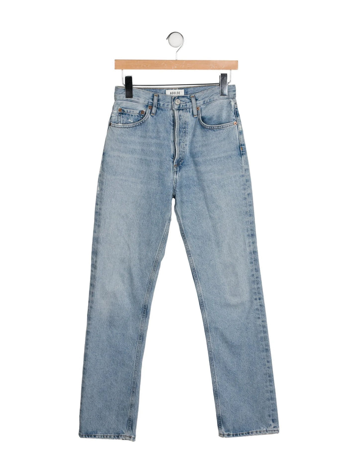 AGOLDE High Waisted Straight Leg Jeans Size 28 ladies