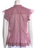 Étoile Isabel Marant Vivia Blouse in Cotton Purple Size F 40 ladies