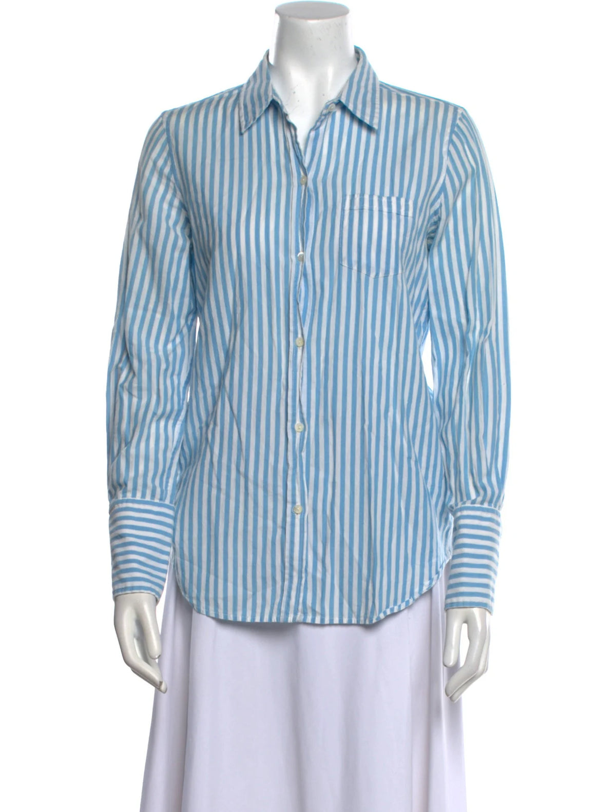 Nili Lotan Striped Long Sleeve Button-Up Shirt size XS ladies
