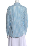 Nili Lotan Striped Long Sleeve Button-Up Shirt size XS ladies