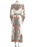 ZIMMERMANN NINETY-SIX SHIRT PAISLEY PRINT LINEN DRESS SIZE 1 S SOLD OUT ladies