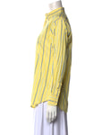 RALPH RALPH LAUREN Yellow Striped Shirt Size US 6 UK 10 M Medium ladies