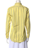 RALPH RALPH LAUREN Yellow Striped Shirt Size US 6 UK 10 M Medium ladies