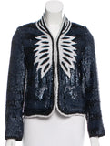 Zadig & Voltaire Vijou Sequin Jacket Blazer Size S small ladies