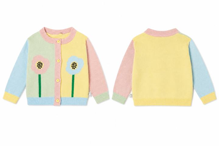 Stella McCartney Kids Intarsia Kint Cardigan size 12 years children