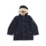 Bonpoint Giordana parka with fur lining Navy Winter Coat Jacket Size 10 years CHILDREN