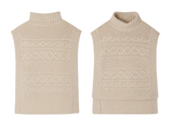 Bonpoint Girls Graziella Jumper Poncho in Beige size 12-14 years children