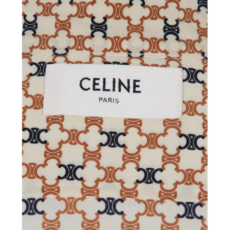 CELINE 2023 Triumph Crepe de chine blouse with bow size F 36 UK 8 US 4 S small ladies