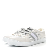 Gucci Calfskin GG Supreme Crystals Web Screener Sneakers 38 1/2 ladies