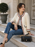 AMAZING CHANEL HAMBURG MÉTIERS D’ ART TWEED BOUCLE JACKET SIZE F 38 LADIES