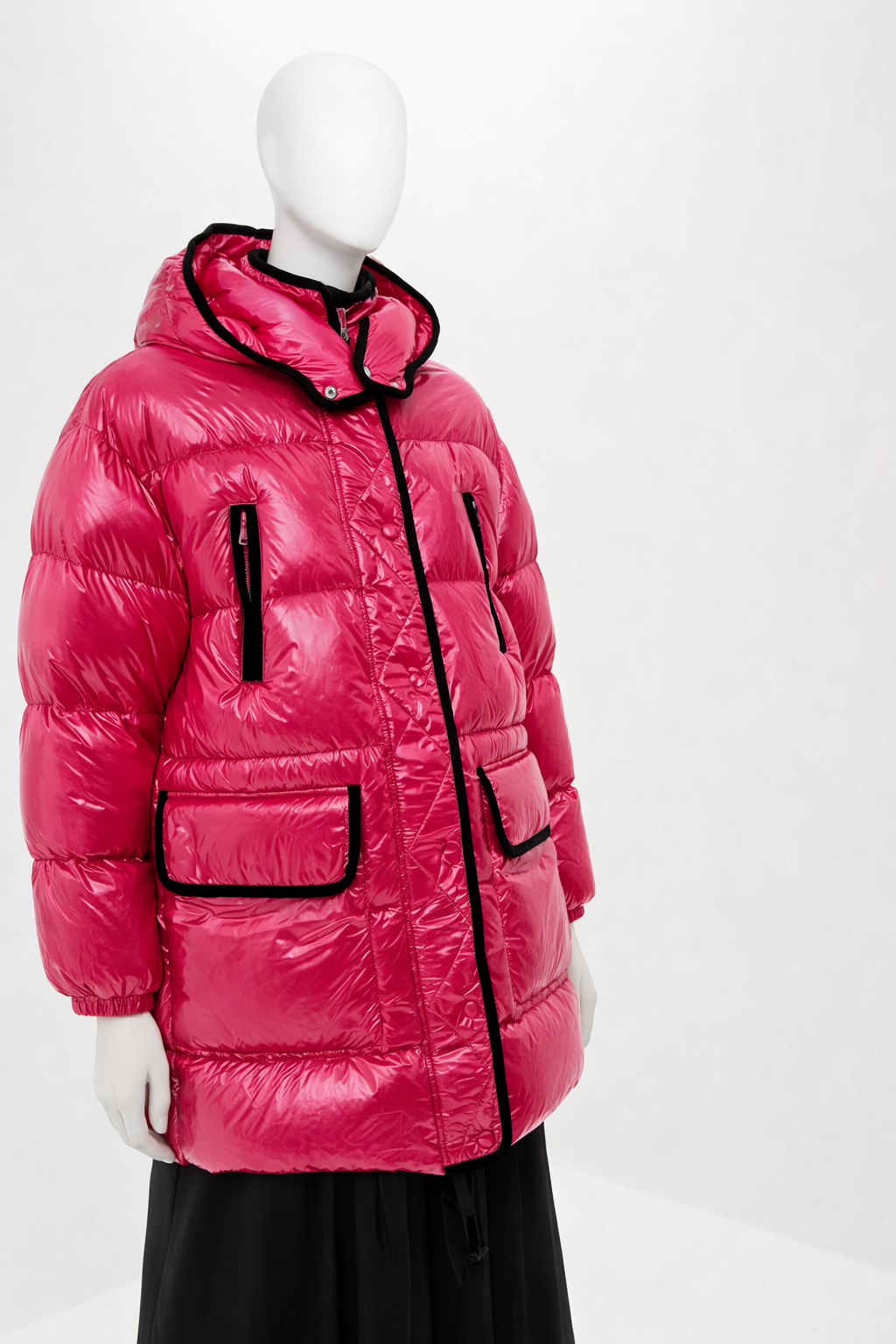 RED Valentino Puffer Down Jacket in Bright Pink Size I 36 XS ladies