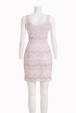 Missoni Zig Zag White Sequin-embellished Metallic Crochet-knit Mini Dress Size I 44 UK 12 US 8 ladies