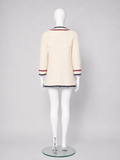 AMAZING CHANEL HAMBURG MÉTIERS D’ ART TWEED BOUCLE JACKET SIZE F 38 LADIES
