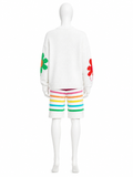 MIRA MIKATI Organic Cotton Floral Intarsia Jumpe Pullover ladies