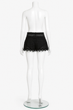 SUNDAY SAINT-TROPEZ MINI SHORTS BLACK ONE SIZE FITS ALL LADIES