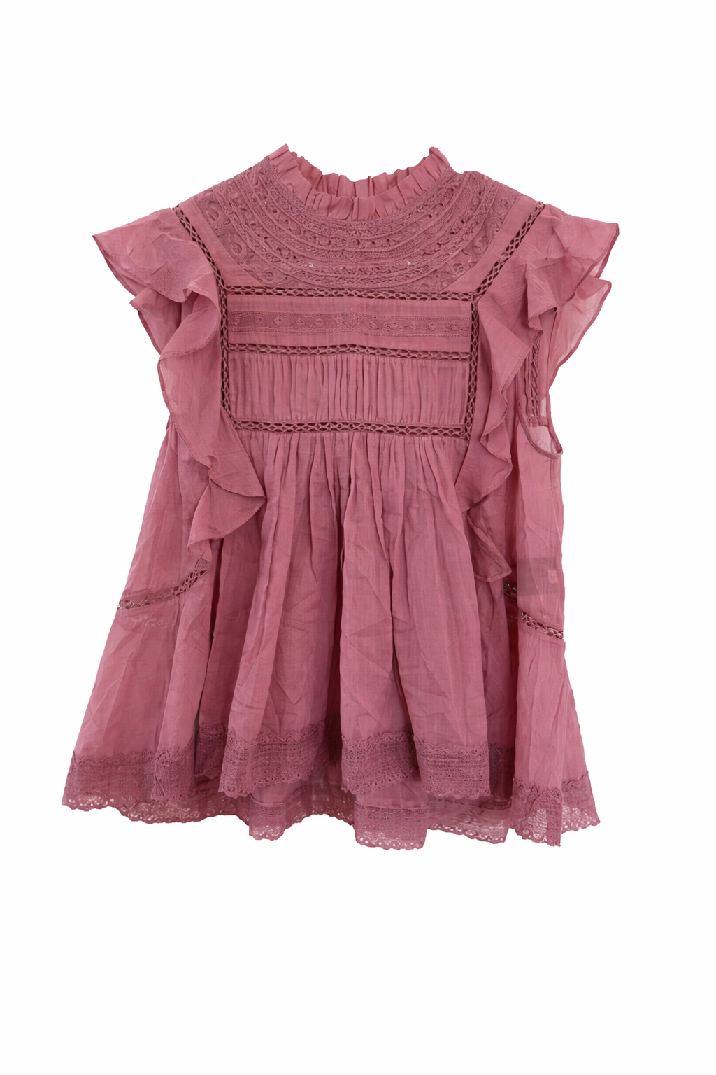 Étoile Isabel Marant Vivia Blouse in Cotton Purple Size F 40 ladies