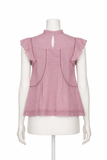 Étoile Isabel Marant Vivia Blouse in Cotton Purple Size F 40 ladies