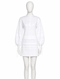 VVB Victoria Beckham White Mini Shirtdress size UK 8 US 4 S small ladies