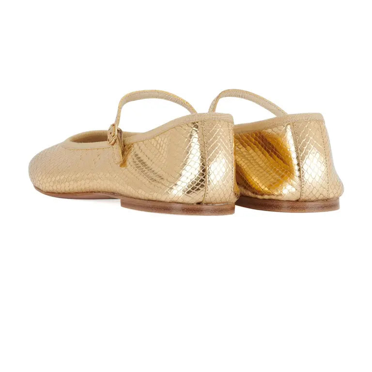 CELINE Mary jane ballerina Celine ballerinas in gold leather size 40 ladies