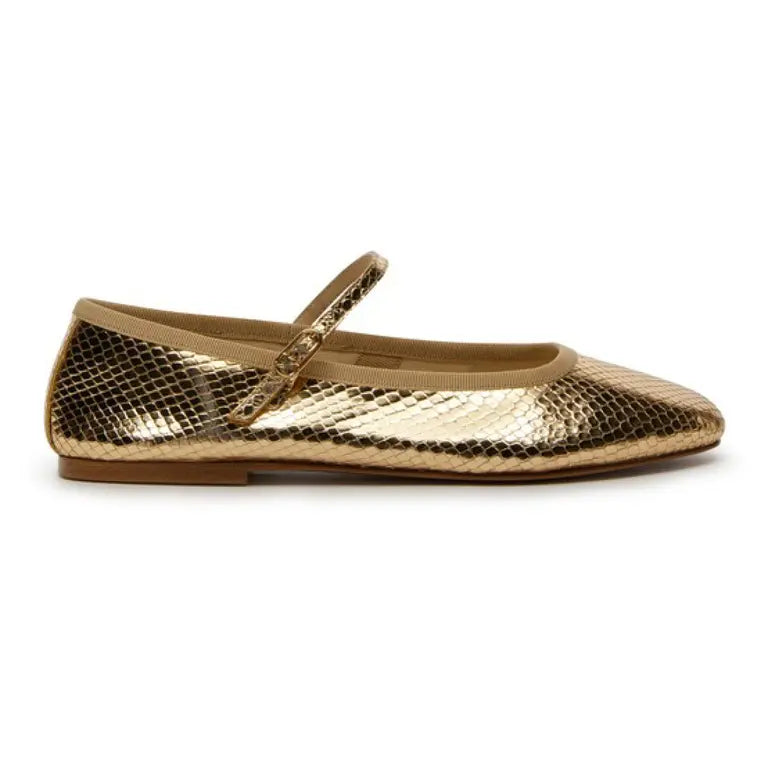 CELINE Mary jane ballerina Celine ballerinas in gold leather size 40 ladies