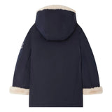 Bonpoint Giordana parka with fur lining Navy Winter Coat Jacket Size 10 years CHILDREN