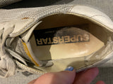 Golden Goose Distressed Off White Mesh SuperStar Sneakers Trainers Size 38 ladies