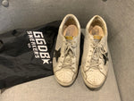 Golden Goose Distressed Off White Mesh SuperStar Sneakers Trainers Size 38 ladies