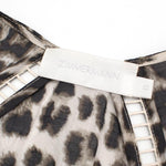 ZIMMERMANN Leopard Print V-Neck Short Sleeve Asymmetrical Dress Size 0 XS ladies