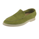 Loro Piana Women's Green Summer Walk Suede Loafers Size 36 UK 3 US 6 ladies