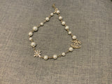 CHANEL CC Faux Pearl Chocker Necklace ladies