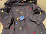 Stella McCartney KIDS Girls' Blue Hearts Embroidered Dress SIZE 8 years children