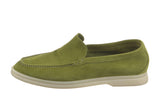 Loro Piana Women's Green Summer Walk Suede Loafers Size 36 UK 3 US 6 ladies