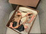 GIANVITO ROSSI Leather Portofino Sandals 105 Heels Size 36 1/2 UK 3.5 US 6.5ladies