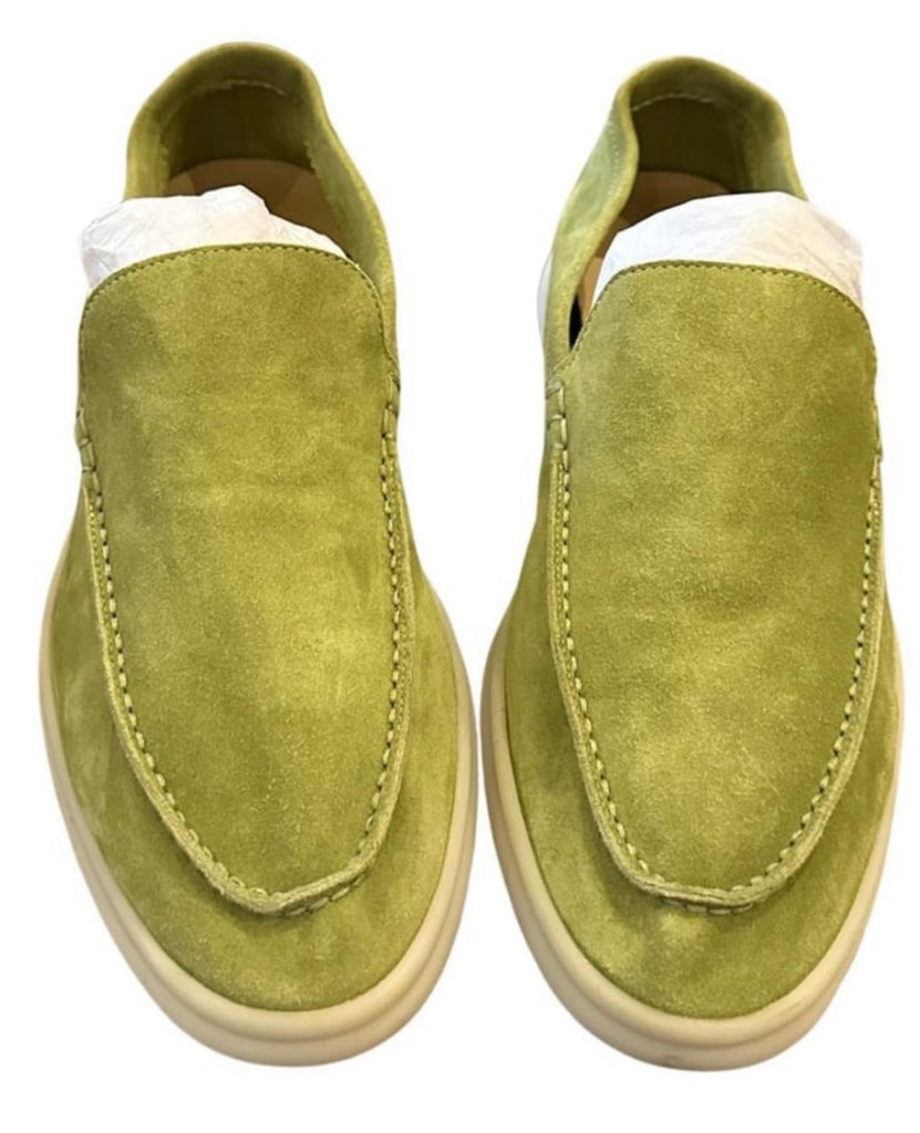 Summer Walk Suede Loafers in Grey - Loro Piana Kids