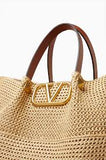 Valentino Garavani Medium Summer Tote Bag in Straw Handbag Bag Ladies