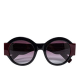Tod's Burgundy Gradient TO 212 Round Oversized Sunglasses ladies