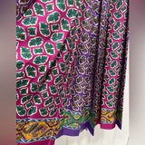 Ralph Lauren Collection Harlan Paisley Scarf-print Pleated Midi Silk Dress Sz 14 ladies