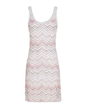 Missoni Zig Zag White Sequin-embellished Metallic Crochet-knit Mini Dress Size I 44 UK 12 US 8 ladies