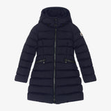 Moncler Girls' Chapel Long Puffer Navy Winter Coat Jacket Size 12 years 152cm children