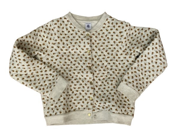 Petit Bateau Cotton Bomber Jacket Cardigan Size 10 years 140 cm children