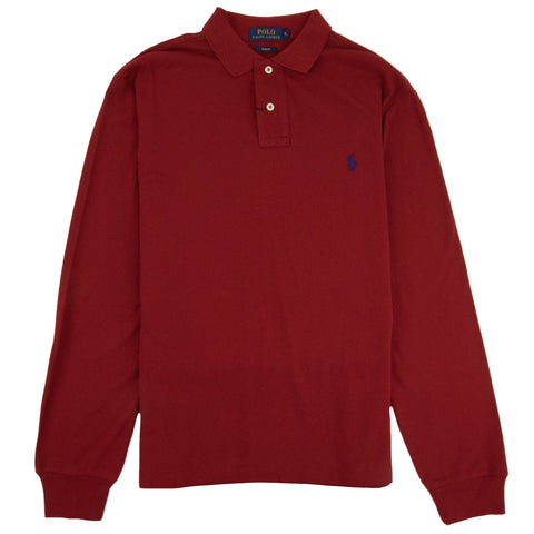 Polo Ralph Lauren Classic Fit Cashmere Long Sleeve Polo T shirt Top Size M men