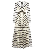 RED Valentino Lace Trim Tulle Gown Dress Size I 44 UK 12 US 8 ladies