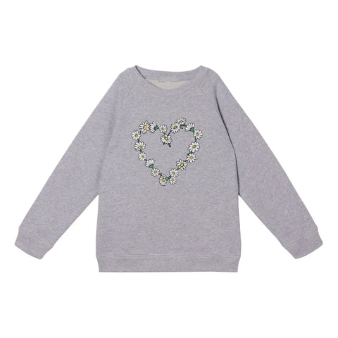 Stella McCartney KIDS Grey Flower Sweatshirt Top Sweater Size 12 years children