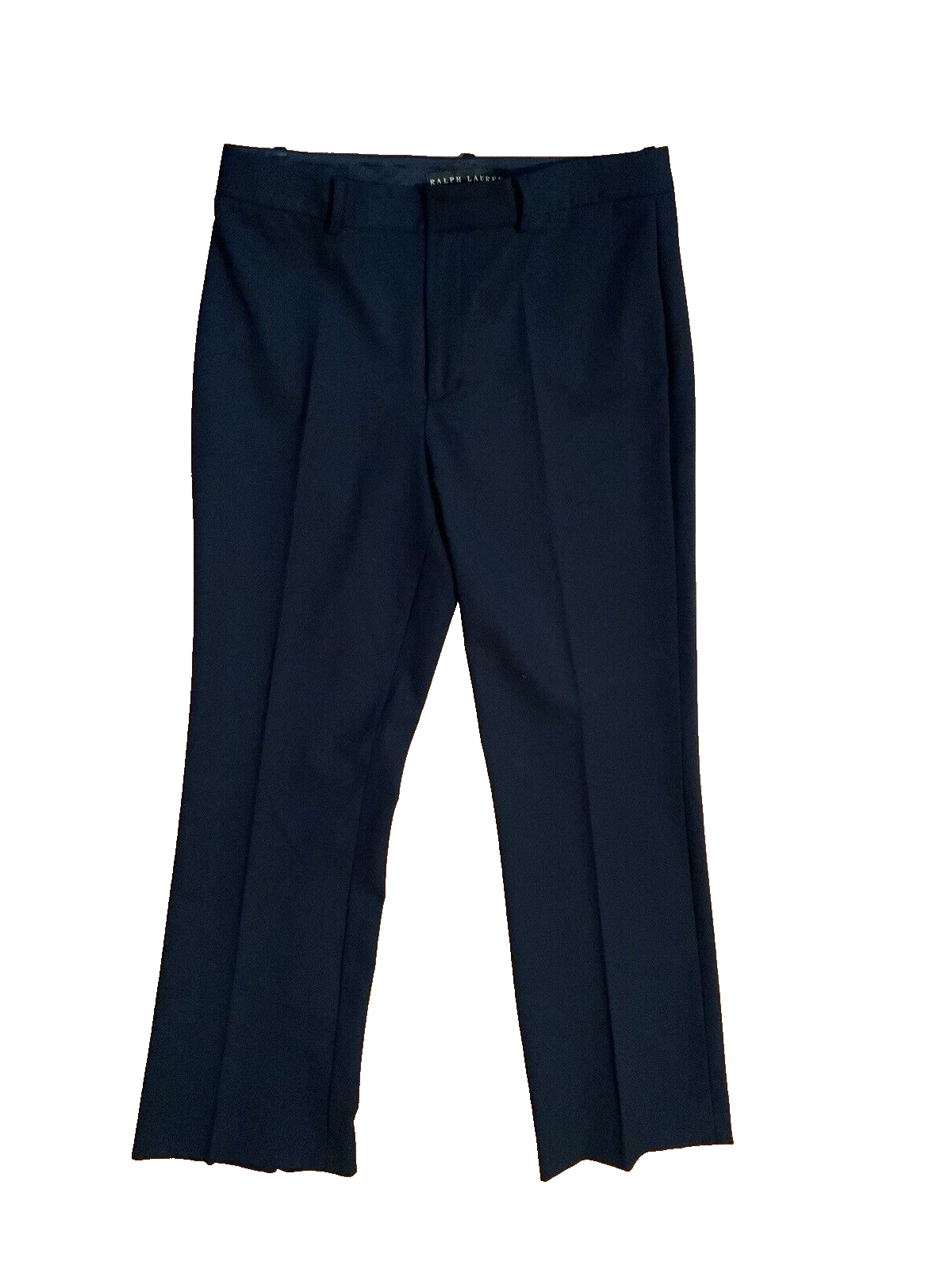 Ralph Lauren Black Label Navy Wool Office Pants Trousers Sz US 8 UK 12 L large ladies