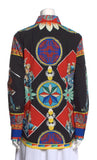 Dolce & Gabbana 2023 printed long collar shirt - Black Size I 44 UK 12 US 8 ladies