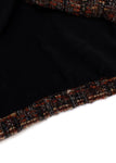 Eskandar Orange Wool Mix Tweed Oversized Blazer Jacket ladies