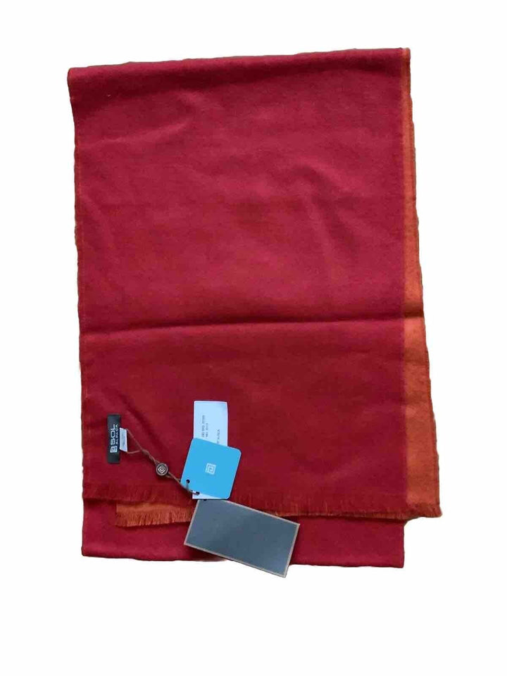 Sol Alpaca Baby Alpaca Knit Red Orange Scarf Shawl Made In Peru ladies